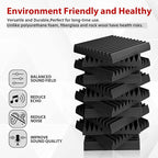 FONESO 52 Pack 1"×12"×12" Wedge Acoustic Foam Panels, High Density Soundproof - Image 2