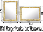 2 Piece Wall Mirrors, Crush Diamond Wall Decor - Image 7