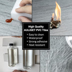 AULIGET 20-Piece Grey Shale Peel and Stick Backsplash Wall Tiles, Laundry Room - Image 5