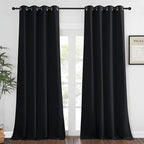 NICETOWN Black Out Curtain for Bedroom 102 inches Long, Grommet Thermal by NICETOWN