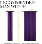 NICETOWN Thermal Insulated Blackout Draperies Curtains, Triple Weave Home - Image 8
