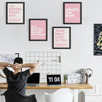 DSHFG Motivational Inspirational Office Wall Art Decor Prints Set of 4 - Image 3