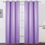 LEMOMO Blackout Curtains 42 x 84 inch/Lavender Curtains Set of 2 Panels/Thermal by Lemomo
