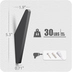 COCOYA 2Pack Metal Wall Hooks, Minimalist Coat Hooks Matte Black Simple Modern - Image 6