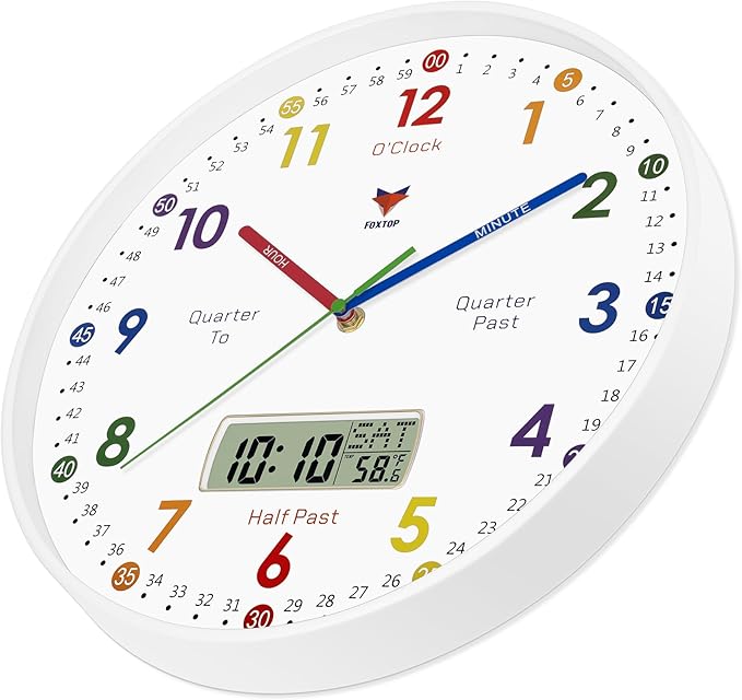 Foxtop Digital and Analog Learning Clock - Image 5