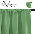 NICETOWN Blackout Curtains for Bedroom, Froest Green, 1 Pair, 42 by 45-inch - Image 2