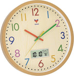Foxtop Digital and Analog Kids Wall Clock 12 Inch Silent Non-Ticking Battery - Image 7