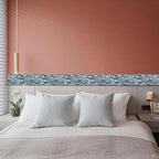 HOMETITUTE Wallpaper Border Peel and Stick Wall Border Ice Blue Fold Texture - Image 4
