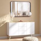 ZenStyle Black Metal Framed Rectangular Wall Mirror 22" x 30" Bathroom Mirror - Image 7