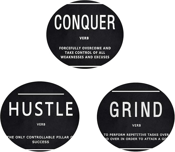 KAWAHONE Grind Hustle Conquer Wall Art, Success Canvas Painting Wall Decor - Image 9