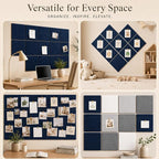 Large Cork Boards for Walls – 36" x 24" Self Adhesive Felt Wall Tiles - Image 6