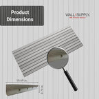 Wall!Supply Ultralight Linari Modern Grey EPS Foam Faux Wood 3D Wall Panels - Image 6