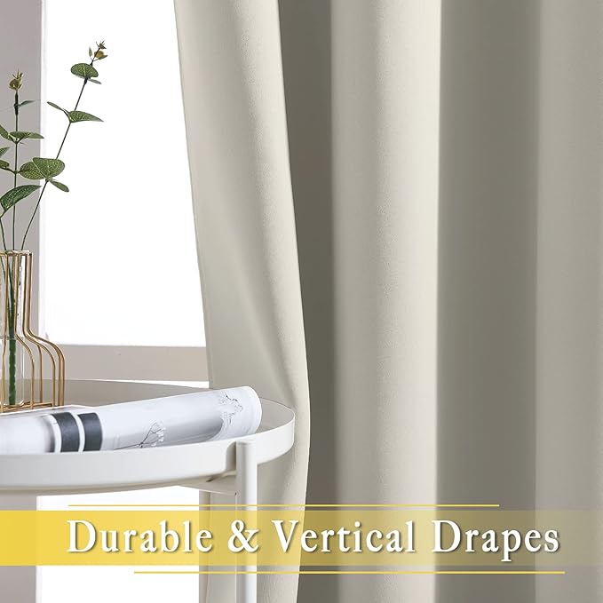 NICETOWN Blackout Curtains for Sliding Glass Door Room Divider Noise Reduce - Image 6