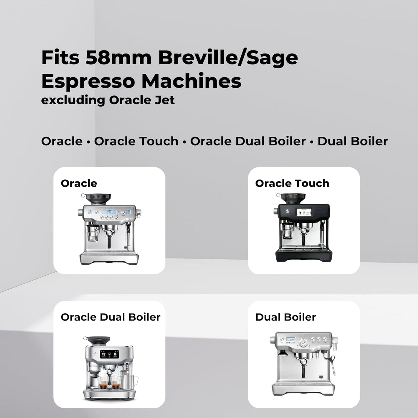 Stainless Steel Precision Kit Compatible with Double Boiler Breville, Sage. IMS Precision Screen, Shower Holder, Silicone Gasket. Fits Oracle, Oracle Touch, Double Boiler. Doesn't fit JET models