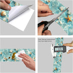 HOMETITUTE Wallpaper Border Peel and Stick Wall Border Coastal Shell Water - Image 8