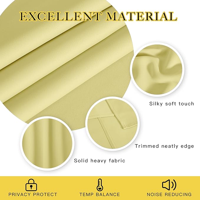 NICETOWN Blackout 108 inch Curtains - Image 2