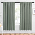 NICETOWN 2 Panels Blackout Curtains, Rod Pocket Window Curtains Room Darkning by NICETOWN