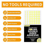 Focusound 300 Pack Yellow Point Double-Sided Adhesive Dots - Image 2
