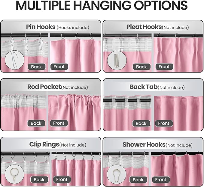 Toddler Teen Princess Curtains for Girls 2 Panels Set - Image 2