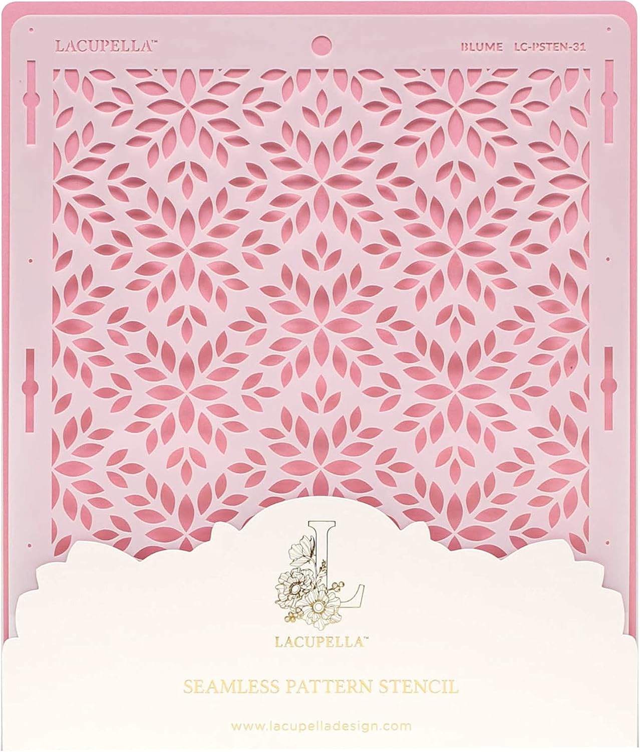 Cake Decorating Stencil for Tall Buttercream Cake, Royal Icing, Ganache, Paint, Airbrush (Blume)