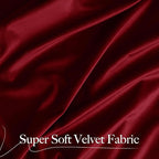 NICETOWN Red Blackout 120" Velvet Curtains - Image 5