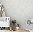 Ismoon Floral Peel and Stick Wallpaper Grey Contact Paper Boho Watercolor - Image 6