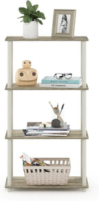 Furinno Turn-N-Tube 4-Tier Multipurpose Shelf Display Rack, Round Tubes - Image 6
