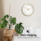 Roymnie Wall Clock, Silent Wall Clocks Battery Operated 8 Inch-Modern Non - Image 5