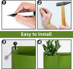 Hanging Planting Grow Bags, 9 Pockets Hanging Vertical Wall Planter Wall - Image 9