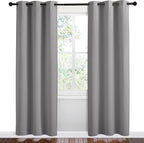 NICETOWN Thermal Insulated Grommet Blackout Curtains, 2 Panels, W42 x L78 -Inch - Image 2