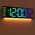 JALL 16.02'' Large Digital Wall Clock, Big LED Number Dispaly, RGB Colors by JALL