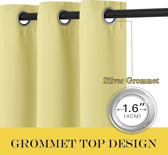 NICETOWN Bedroom Curtain Room Darkening Drapery 102 inches Length - Image 5