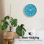 Roymnie Wall Clock 12 Inch Silent Wall Clocks Battery Operated-Modern Non - Image 4