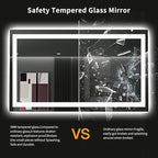 LOAAO 48"X28" LED Bathroom Mirror - Image 8