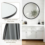 DUMOS 20 Inch Round Wall Mirror, Bathroom Mirror - Image 4