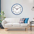HZDHCLH Wall Clock Blue, Silent Wall Clocks Battery Operated 12 Inch Modern Non - Image 6
