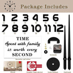 VANGOLD Large Wall Clocks for Living Room Decor, Decorative Wall Clocks Battery - Image 5