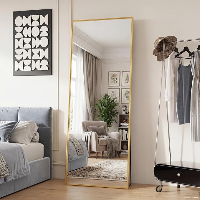 Sweetcrispy 65"x24" Full Length Mirror, Leaning or Standing Full Body Mirror by Sweetcrispy
