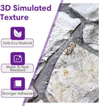 3D Faux Stone Wall Panels Peel and Stick, Stone-Look Textured Wall Sticker - Image 3