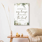 HIWX Christian Wall Decor, as for Me and My House Bible Verses Sage Green - Image 6