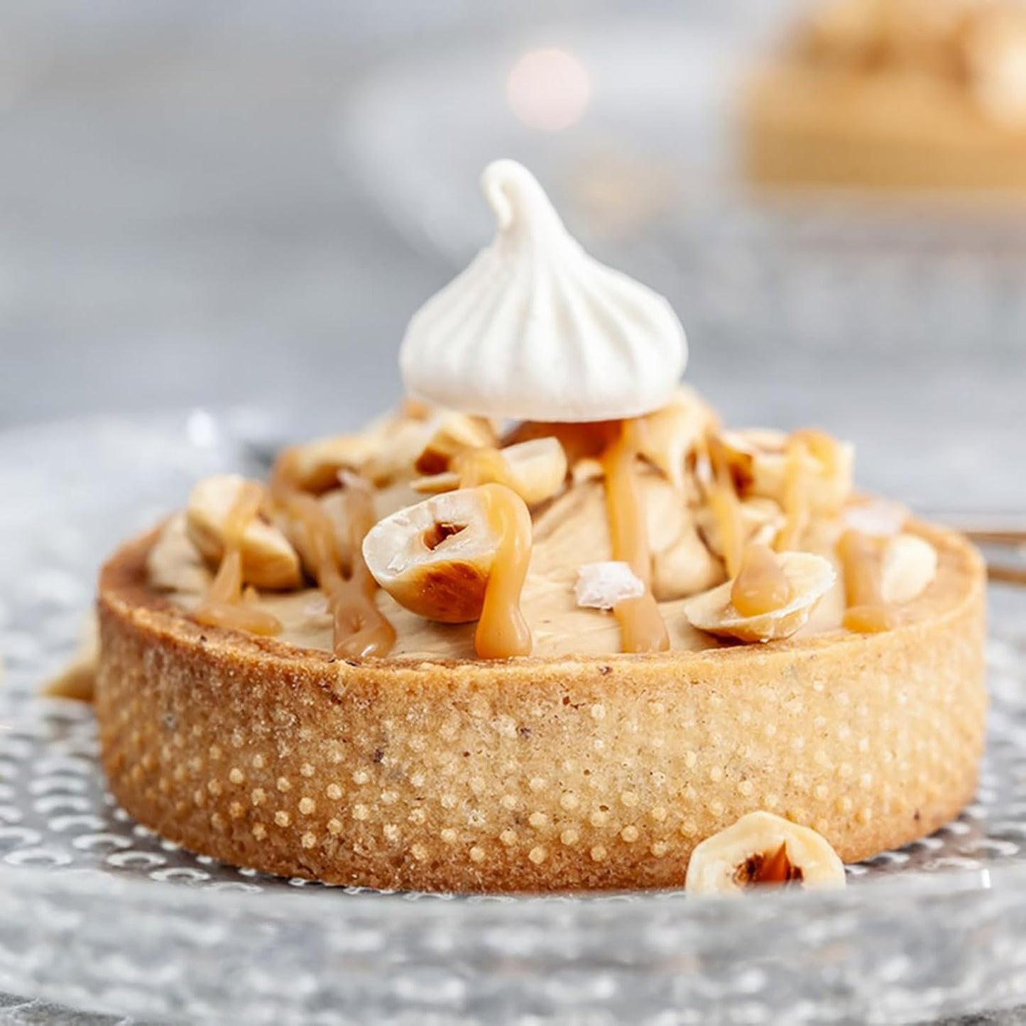 Frcctre 9 Pack 3.15 Inch 304 Stainless Steel Tart Rings, Heat-Resistant Perforated Nonstick Round Mousse Cake Rings Metal Crumpet Ring Pastry Mold Circle Tartlet