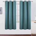 LEMOMO Sea Teal Thermal Blackout Curtains/42 x 72 Inch/Set of 2 Panels Room by Lemomo