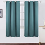 LEMOMO Sea Teal Thermal Blackout Curtains/42 x 72 Inch/Set of 2 Panels Room by Lemomo