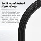 Antok Full Length Mirror 82"×44" Floor Mirror Standing Tall Mirror, Arched - Image 4