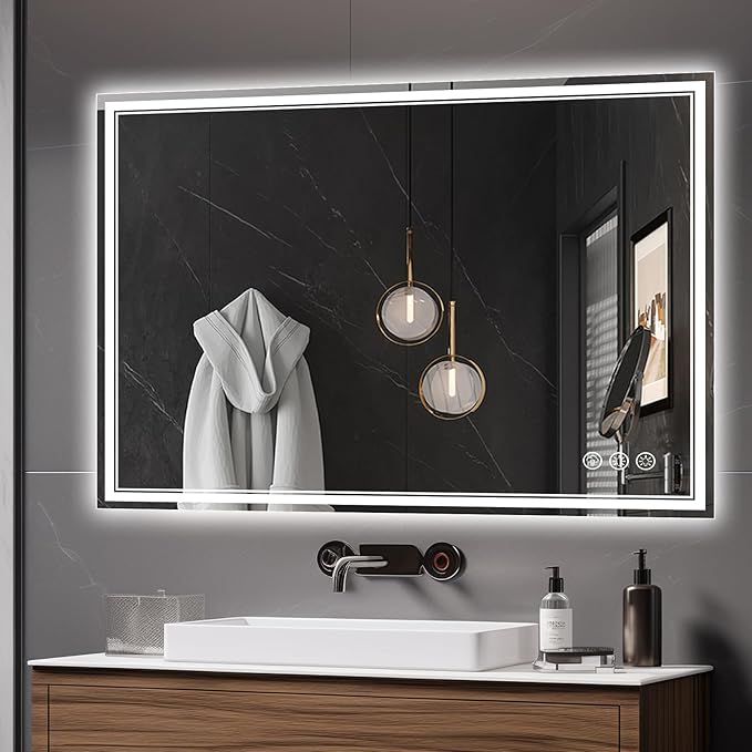Ratsamee 40x30 Inch LED Bathroom Mirror by RATSAMEE