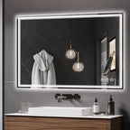 Ratsamee 40x30 Inch LED Bathroom Mirror by RATSAMEE