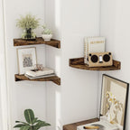 Corner Shelves 3-Pack for Bathroom & Kitchen, Space-Saving Floating Corner Wall - Image 6