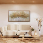 Wall Art Abstract Gold Tree of Life Framed Modern Artwork Canvas Painting - Image 5