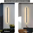 47.2inch-2Pack Long Outdoor Modern LED Wall Light, 38W Waterproof IP65 Warm - Image 4