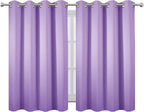 LEMOMO Lavender Blackout Curtains 52 x 54 Inch Length/Set of 2 Curtain - Image 2
